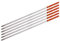 CHEFTOR Premium Stainless Steel Wooden Handle BBQ Skewers for Shish Kebab, Turkish Grills & Koubideh, Brazilian-Style BBQ, 23 Inch x 1/2 Inch, Set of 6