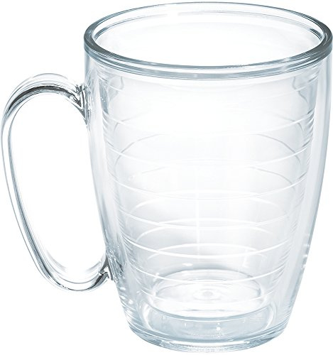 Tervis Clear Colorful Tabletop Made in USA Double Walled Insulated Tumbler, Plastic