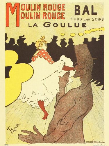 onthewall Art Nouveau Kunstposterdruck von Henri de Toulouse – Lautrec Moulin Rouge PDP 030