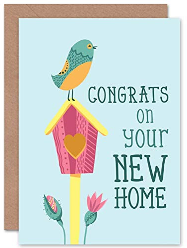 Wee Blue Coo MOVING NEW HOME BIRD BOX NEW ART GREETINGS GIFT CARD
