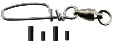 Scotty Unisex-Erwachsene 1151 Coastlock Snap mit Sampo-Kugellager aus Edelstahl, Silber, Einheitsgröße