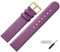 MARBURGER Uhrenarmband 16mm Leder Lila Gold - Montage Set 7611655000220