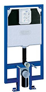 Grohe Rapid Sl WC für 2 x 4 Wandmontage, Keramik, Glänzend, Grohe Starlight Chrome