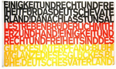 Flaggenfritze Flagge/Fahne Deutschland mit Deutscher Nationalhymne - 90 x 150 cm