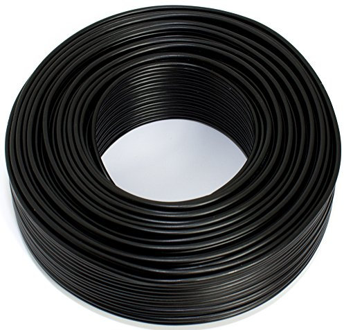 SeKi Cable para altavoz (2 unidades, 1,50 mm², 50 m), color negro