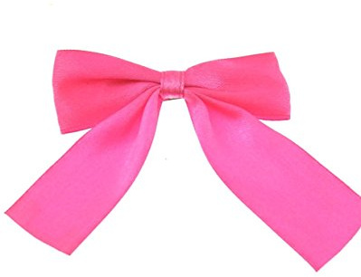 Zac's Alter Ego Satin Bow with Tails on Baby Barrette