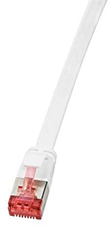 LogiLink CF2081S Patch Kabel CAT6 U/FTP (Shielded) (PIMF) Flat Slimline AWG32, 7,50m grau