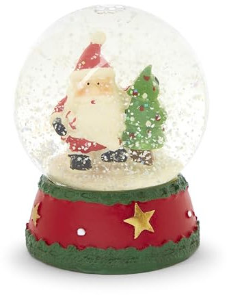 Deko Schneekugel Weihnachten mit Weihnachtsmann