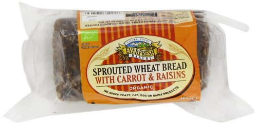 Sunnyvale Sprouted Organic Wheat Carrot and Raisin 400 g (Pack of 4)