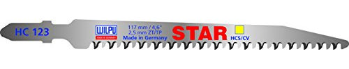 WILPU Stichsägeblatt HC 123 Star mit Einnockenschaft- / T-Schaft-Aufnahme, 25 Stück