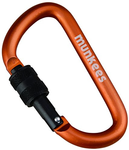 munkees 3248 Karabiner D-Form Schraubverschluss - Ø 8 x 80 mm