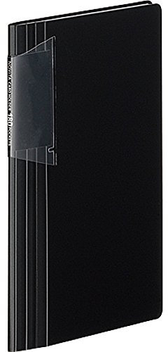 KOKUYO Business Card Holder N118D Nero Consente di memorizzare 180 biglietti da visita, Nero