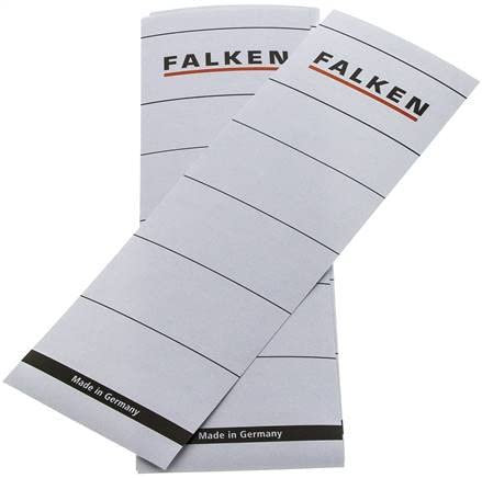 FALKEN selbstklebende Rückenschilder, 80mm, 10er Pack Ausführung:selbstklebende Rückenschilder
