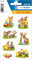 HERMA 3718 Ostern Sticker für Kinder, Hasenparade (14 Aufkleber, Papier, glitzernd) selbstklebend, permanent haftende Motiv Etiketten zur Deko für Mädchen und Jungen, bunt