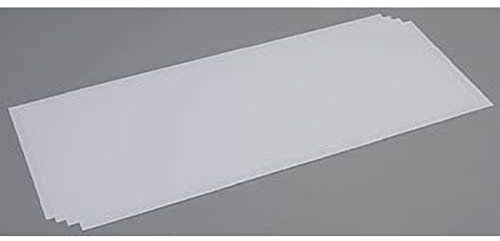 evergreen-Placa de poliestireno, 200 x 530 x 0,75 mm, 4 Unidades, Color Blanco, 200 x 530 x 0.75 mm (9104)