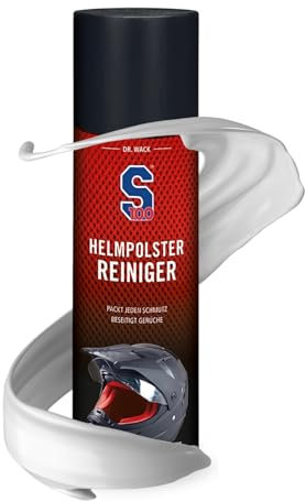 DR. WACK S100 Helmpolster-Reiniger 300 ml - Effektiver Polsterreiniger für Motorradhelm - Gründliche Reinigung Motorradhelm innen - Geruchsentferner Helmpolster - Hochwertige Motorradpflege