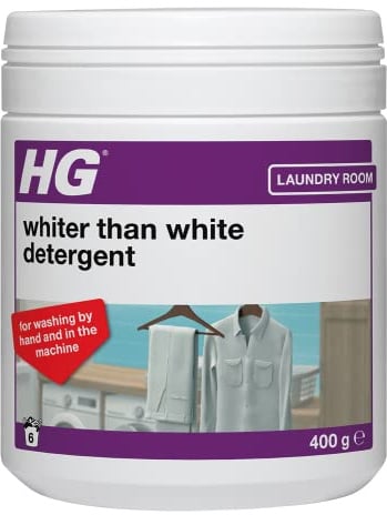 HG Weißer als weiß, Spezial-Waschmittel für weiße Wäsche, 500 ml – weißes Waschpulver, das Verfärbungen Ihrer weißen Wäsche verhindert und beseitigt