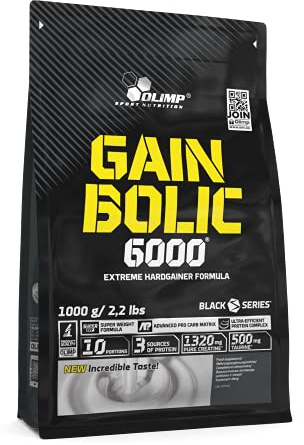 Olimp Gain Bolic 6000® Weight Gainer Protein - 1000 g - Mass Gainer, Vanille