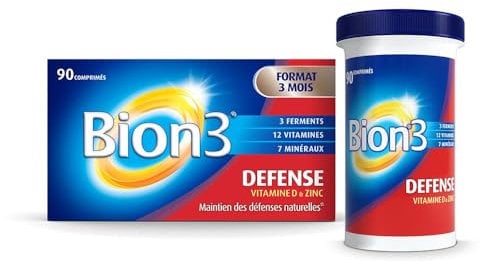 Bion 3 - Adultes - Activateur de santé - Complément vitaminique très complet avec probiotiques - Boite de 90 Cps