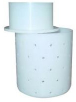 Milky Käseform mit Pressdeckel Ø 82 mm – Käseform zum Käse selber machen – Käseformen für Camembert & Frischkäse – Hochwertige Feta Käseform aus lebensmittelechtem Kunststoff