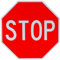 Stoppschild StraÃŸenschild 18x18 Ein echtes Schild. 10 Jahre von 3M