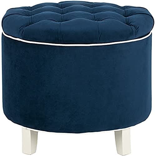 SAFAVIEH Glam Upholstered Club Chair, in Navy
