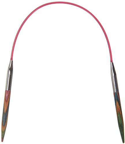KnitPro K20989 Rundstricknadel, Wood, Mehrfarbig, 25 cm / 4.5mm