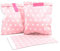 Frau WunderVoll® 25 PAPIERTÜTEN ROSA, Sterne 13 x 16,5 cm, 45 Gramm Papier, flach / Candy Bar, Hochzeit, Kindergeburtstag, Papiertütchen, Candybag, Tüten, Mitgebseltüten