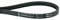 Hutchinson 1854PJ3 Courroie trapézoïdale nervurée pour sèche-linge Ariston Indesit C00901048 Whirlpool 482000090162