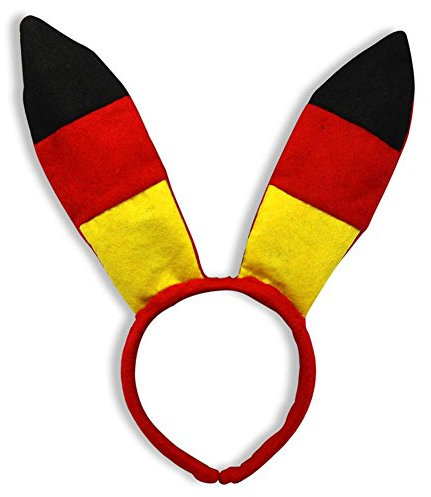Hasenohren auf Haarreif Fan Deutschland BRD Bunny-Ohren