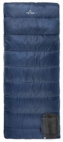 TETON Sports Polara 3-in-1 Versatile Outdoor Sleeping Bag, Blue, 82 x 36