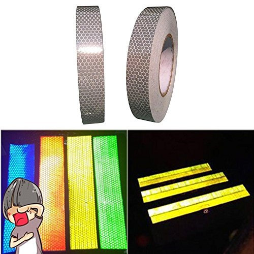Tuqiang® 25 mm x 2,5 m Reflektierendes Sicherheits-Klebeband