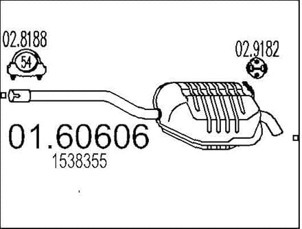 MTS Company 01.60606 Endschalldämpfer