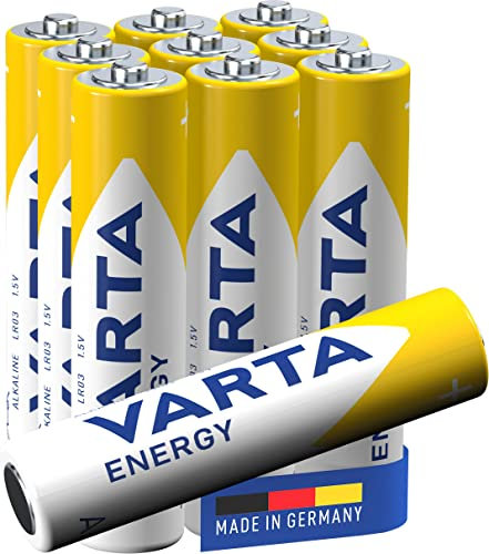 Varta Energy 4103229410 AAA Ministilo LR03 Batterie Alcaline, Confezione da 10 Pile, Blister risparmio
