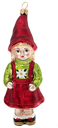 Hamburger Weihnachtskontor - Tannenbaumschmuck aus Glas -Bayerisches Mädel