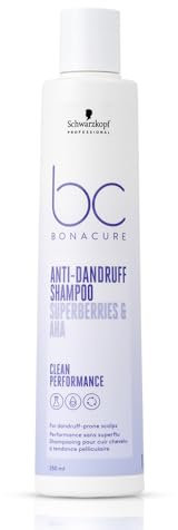 Schwarzkopf BC Bonacure Anti-Dandruff Shampoo Superberries & AHA Clean Performance - 250 ml (8.4 Fl oz)