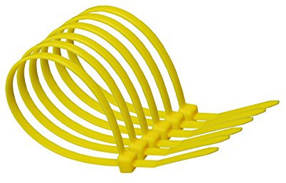100mm x 2.5mm Yellow Nylon Cable Ties (Pack of 20)