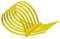 100mm x 2.5mm Yellow Nylon Cable Ties (Pack of 20)