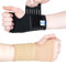 Actesso Elastische Handgelenkbandage – Handgelenk Bandagen für Verstauchungen, RSI, Sehnenscheidenentzündung oder Sport – Für Linke oder Rechte Hand (Klein, Schwarz)