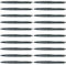 Schneider 132001 K20 Icy Colours Kugelschreiber (Schreibfarbe: schwarz, Mittel, dokumentenecht) 20er Pack, schwarz