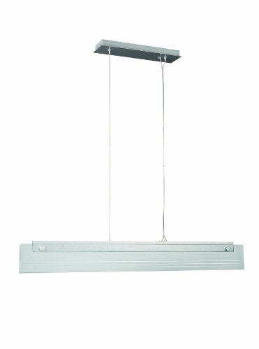 Massive 37956/48/10 Suspension light Höhenverstellbare Pendelleuchte, Aluminium, Integriert, 7.5 W, transparent, 90 x 9 x 160 cm