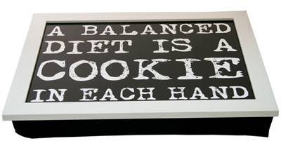 Vintage Quote Lap Tray ~ 43X32 White Laptray With A Bean Bag Base