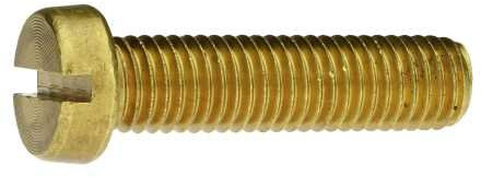 Reidl Zylinderschrauben mit Schlitz 1,4 x 3 mm DIN 84 Messing blank 100 Stück