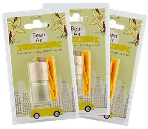 Fra-ber Lufterfrischer für Autos und Innenräume, Duft: Bean Air Vanille, 3 Stück