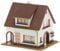 FALLER 130200 - Haus mit Dachgaupe, Weiß, Braun