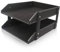 KINGFOM™ A4 2-Tier Leather Desk File Letter Tray