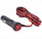 Carviya Auto Motorrad/Motorrad 12 V-24 V Zigarettenanzünder Stromversorgungsadapter mit Stecker, Kabel mit Schalter, eingebaute 5A Sicherung (3 Meter)