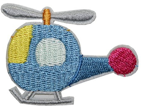 Aufnäher Bügelbild Aufbügler Hubschrauber 55x40 mm (1095)