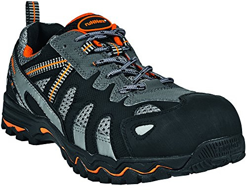 Runnex® S1-Sicherheitshalbschuh Lightstar, Schwarz/Grau/Orange, Gr. 46