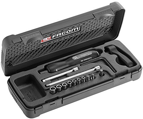 FACOM A.402J1 Series A.J1 Torque Screwdriver Set, 1/4 Sockets, Pl.434 Tray